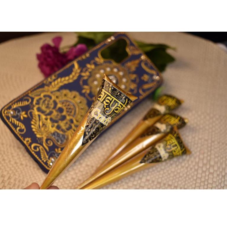 

D@Q henna aisyah - henna craft gold dan silver best seller 1pcc 10rb Produk viral