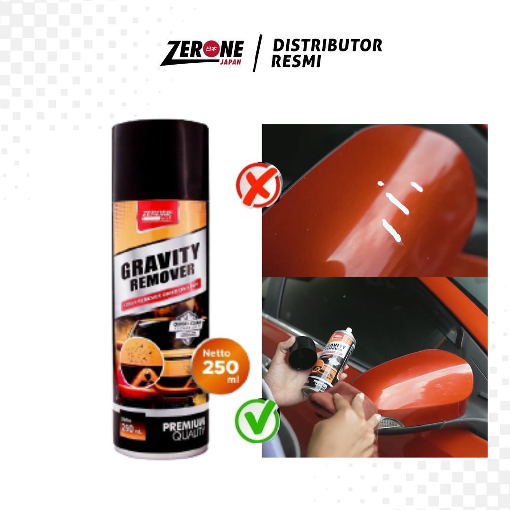 Perawatan Zerone Gravity Remover / Grafity Remover / Pembersih Noda Cat Pilox Pada Body Kaca Mobil