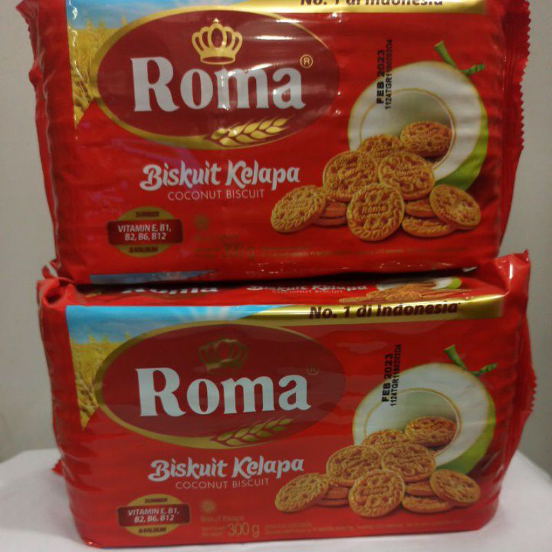 Jual Biskuit Kelapa Roma Kelapa Coconut Biscuit 300gr Shopee Indonesia