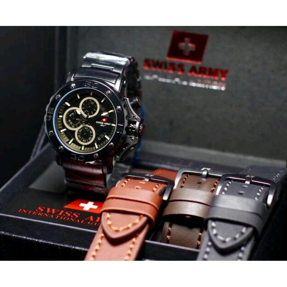 GARANSI TERMURAH JAM TANGAN PRIA SPORT SWISS ARMY ORIGINAL WATCH BERGARANSI