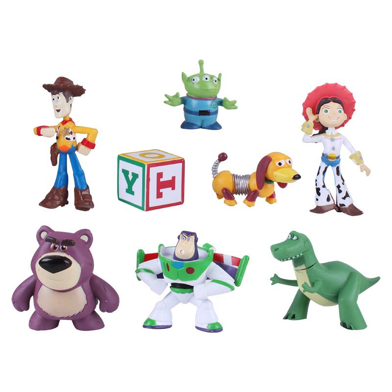 Toy Story Cake Premium 8PCS Figurines Lightyear Buzz Hiasan Cerita Mainan Berkualitas