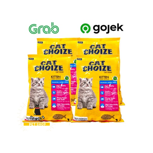 Cat Choize kitten tuna dan salmon kitten 1 kg makanan kucing 1 kg  paling murah/maknan anak kucing