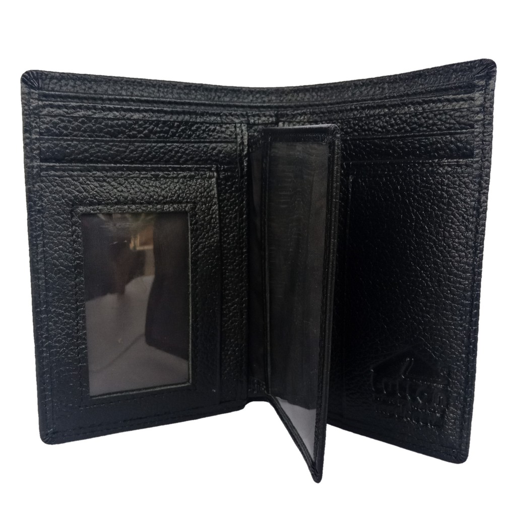 LUTTON - dompet kulit untuk pria - DOMPET KULIT SAPI ASLI 3/4 PULL UP &amp; KULIT KAYU