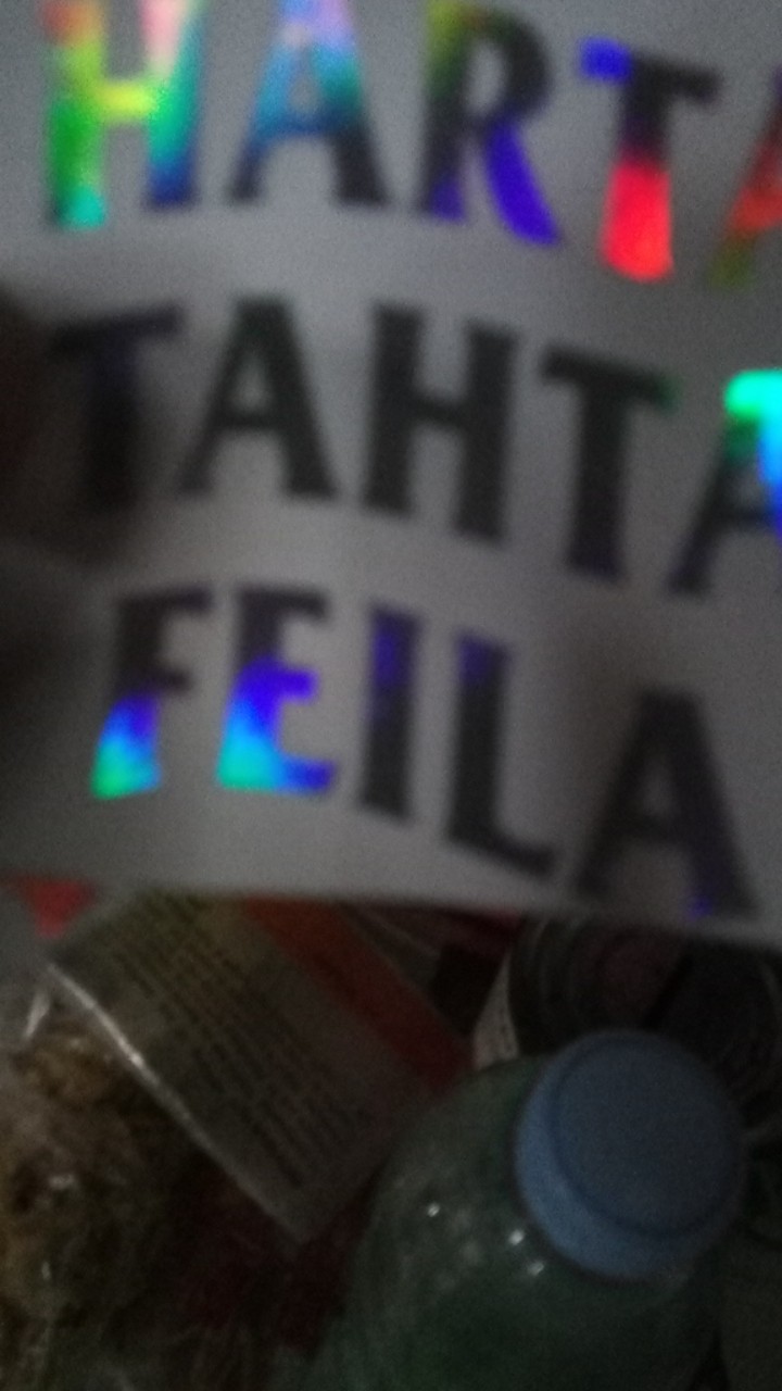 Stiker Cutting Harta Tahta Hologram