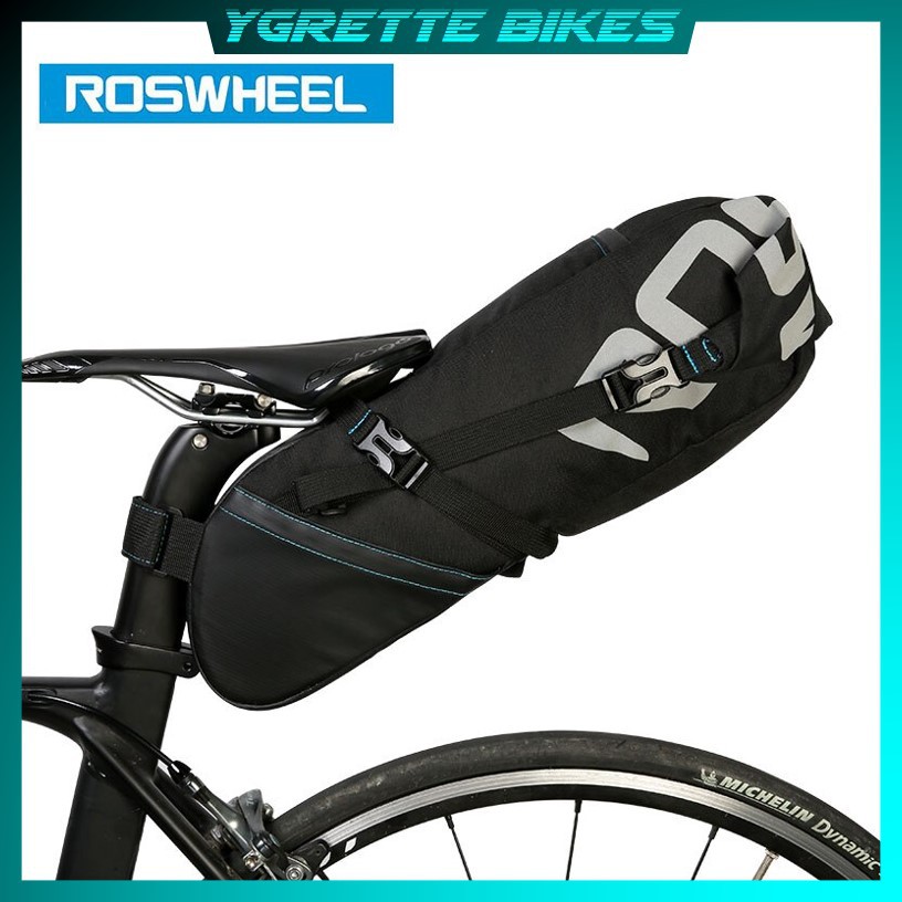 YGRETTE - Roswheel Tas Sadel Sepeda Gravel Waterproof Bag 8L 10L Liter Litre Saddle Bag Carrier