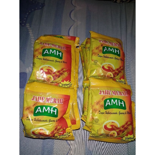 Instan Jahe Merah AMH Original Amanah Super (+ Habbatussauda, ginseng dan Madu) JOGJA