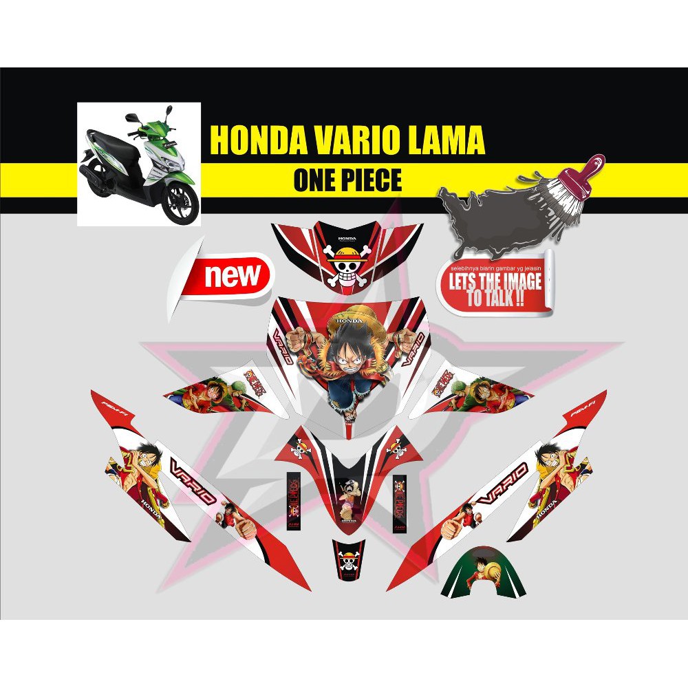 sticker striping sticker motor vario lama ONE PIECE Best Quality