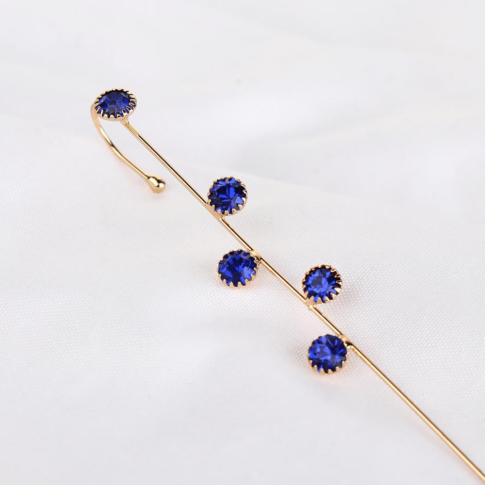 Lily Crawler Hook Anting Pernikahan Zirconia Petir Kristal Stud