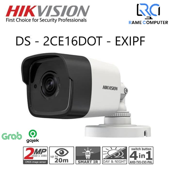 CAMERA OUTDOOR HIKVISION DS-2CE16D0T-EXIPF 1080P 2MP