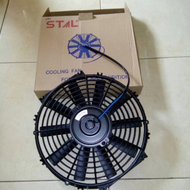 Motor fan ekstra fan plastik 10 daun 12inch