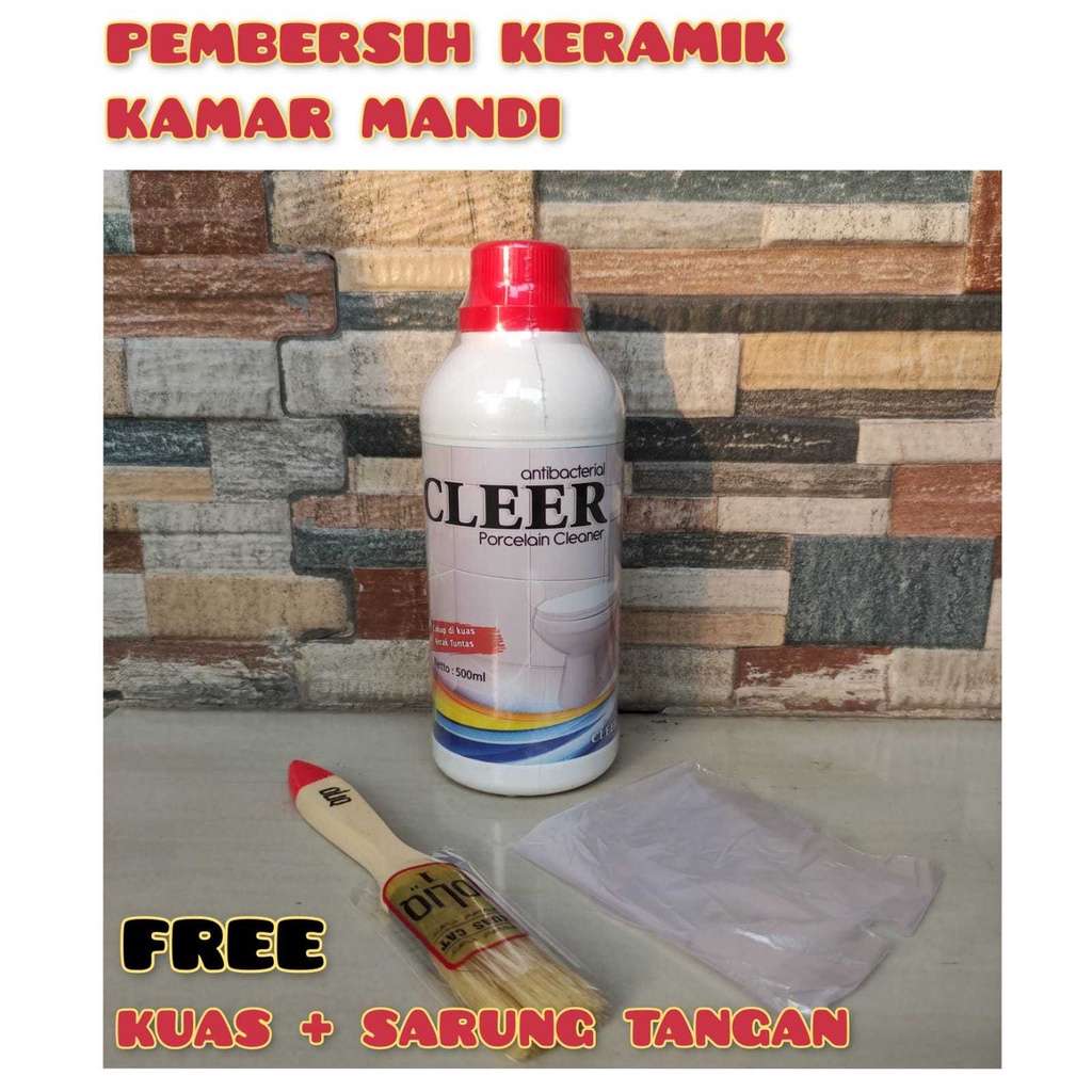 CLEER PORSELEN CLEANER Pembersih Kerak Kamar Mandi &amp; Toilet /CLEER Cairan Pembersih Kerak Keramik Kamar Mandi Toilet Ampuh