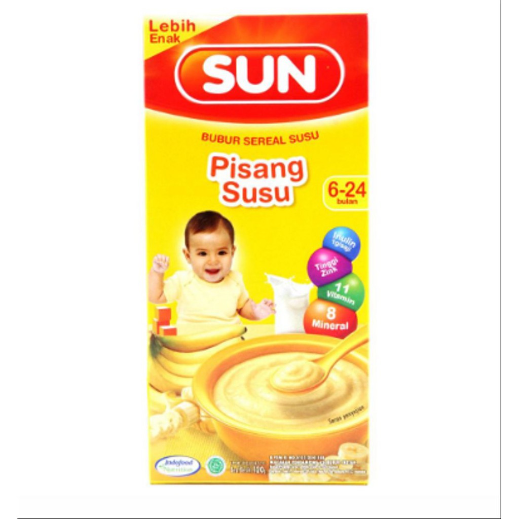 Sun Bubur Bayi 6 Pisang Susu 120g Box Shopee Indonesia