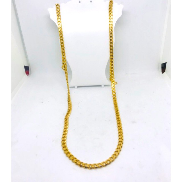 Best Seller! Kalung rante gepeng titanium kalung titanium panjang 75cm Terbatas!