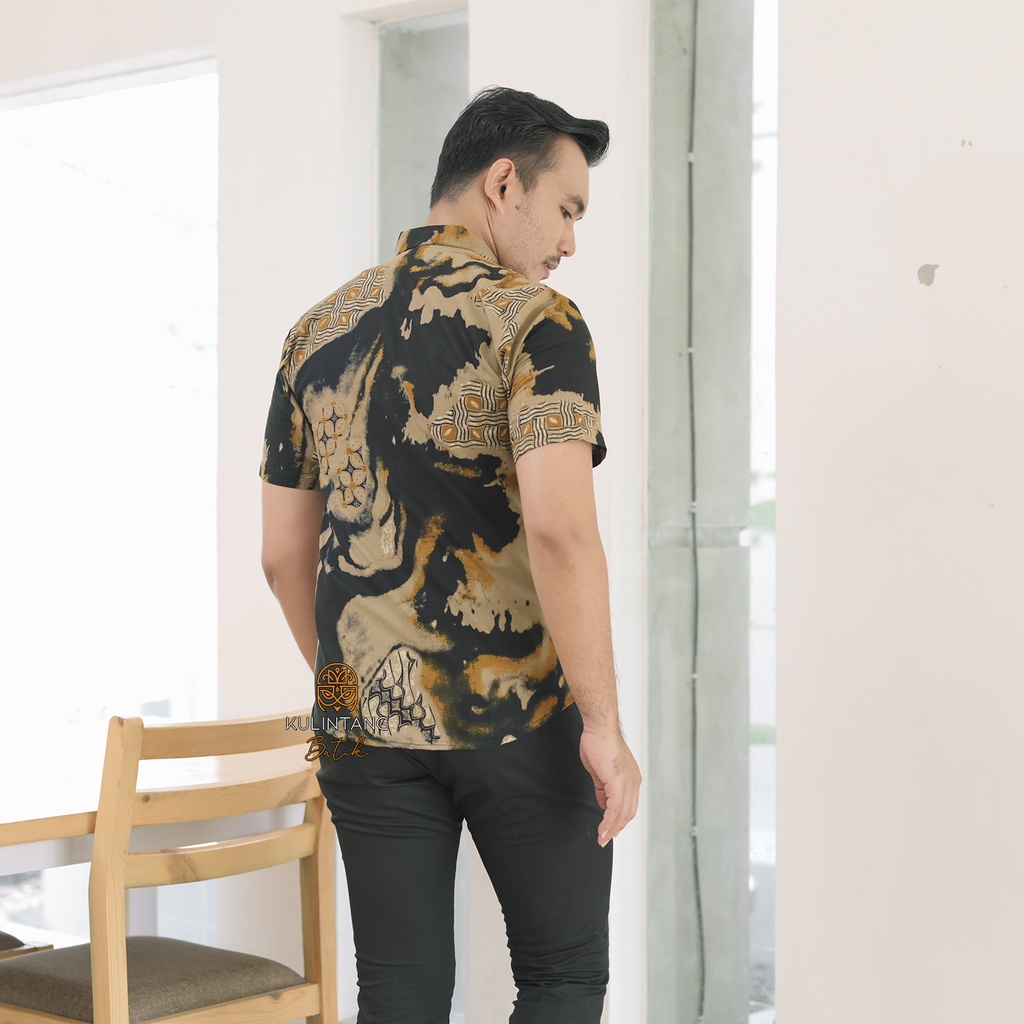 Kulintang Batik - Baju Kemeja Batik Slimfit Pria Bahan Katun Premium Lapis Furing Mewah Berkwalitas / Baju Batik Cowok Model Slimfit Terbaru 2022-2