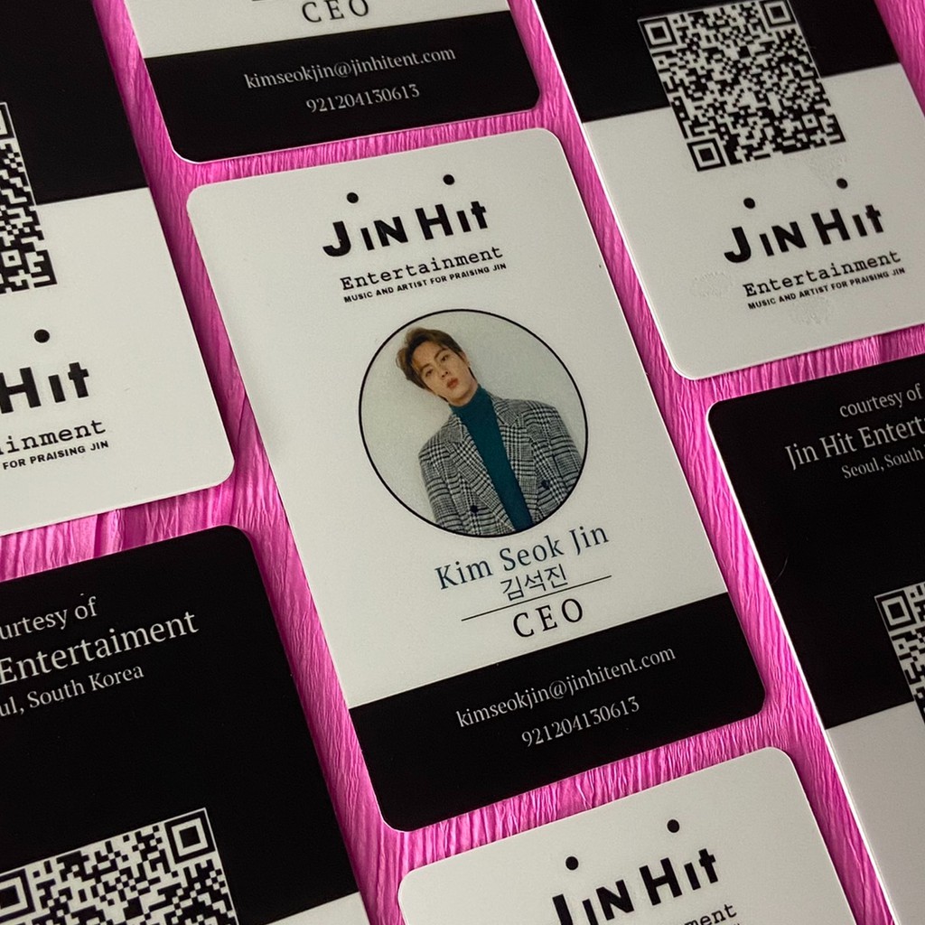 

Jin Hit Entertainment ID Card BTS Jin Special ID Card