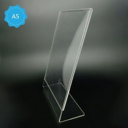 

Gilaa!!! A5 L Tentcard Acrylic-Nomor Meja-Tent Holder Akrilik-Standing Brosur A Gilaa!!!