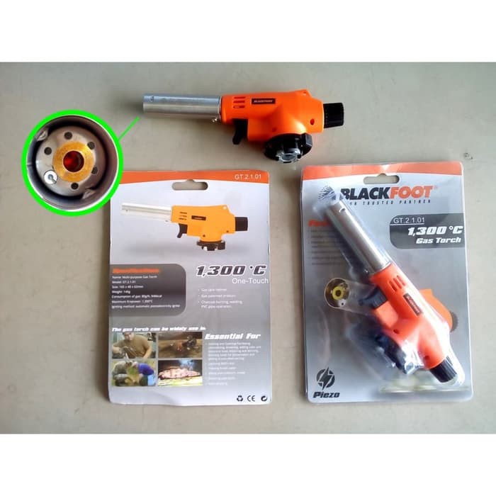Gas Torch BLACKFOOT - Las Pemantik Api Semprotan Portable MADE IN AMERIKA
