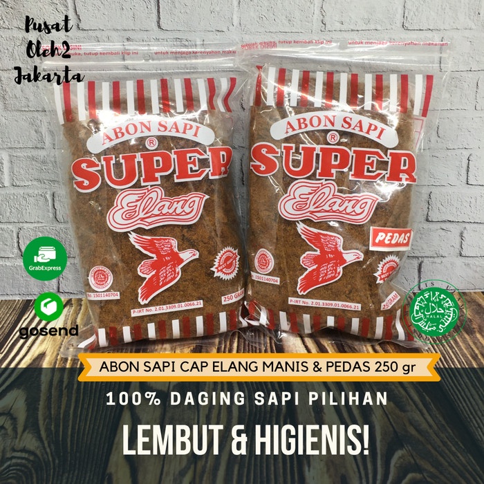 

DISKON HARGA ABON DAGING SAPI ASLI SUPER CAP ELANG 250 gram MURAH HALAL [PROMO] AR012