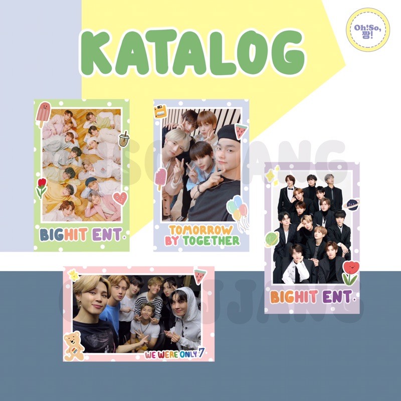 BIGHIT POLAROID PHOTOCARD DECO BTS TXT LEE HYUN