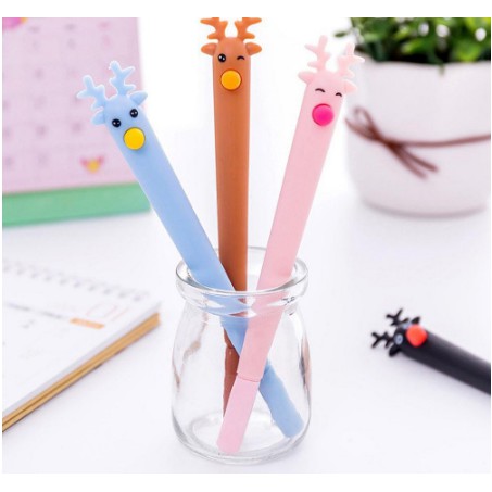 

gel pen Desain Rusa 0.5mm Gel Pena Alat Tulis Perlengkapan Sekolah Siswa / pulpen gel import fancy