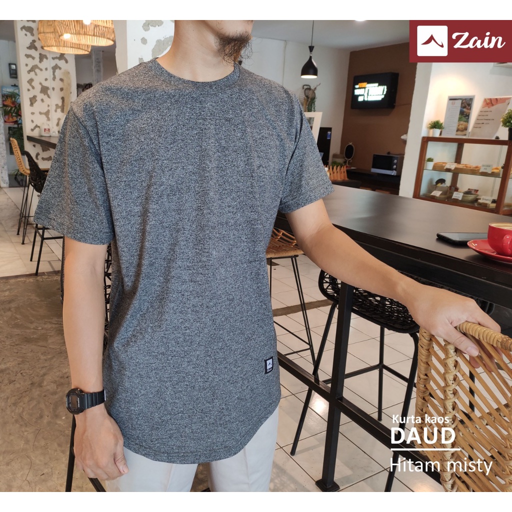 Kaos Kurta Daud Lengan Pendek Bahan Katun Combed Siro 30s Kaos Lengan Pendek