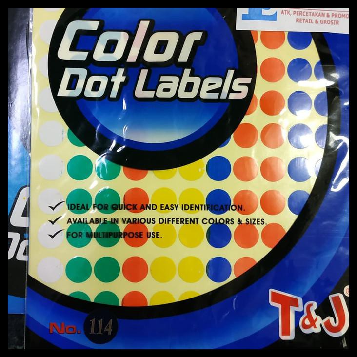 

Colour Dot Label 114 Tom & Jerry Warna Warni Sticker Label Bulat