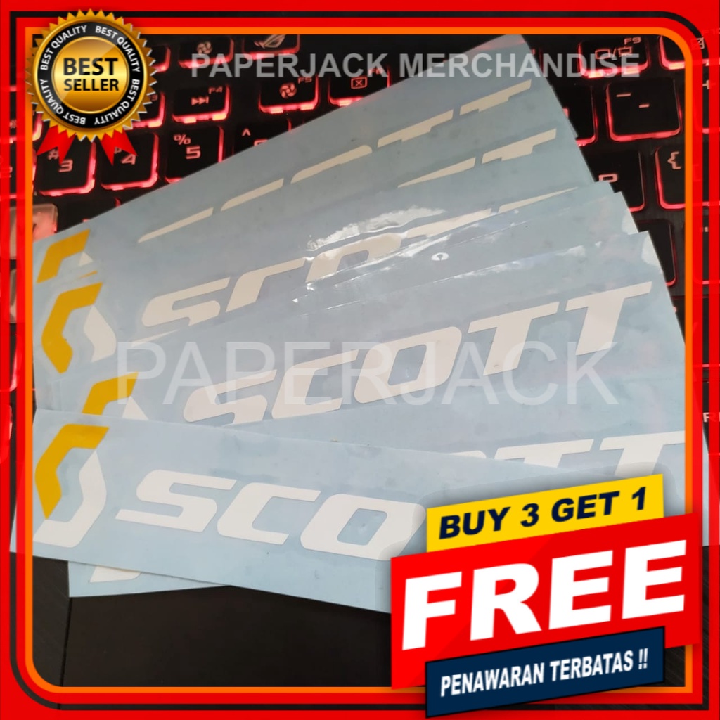 

STIKER SCOTT STIKER CUTTING IMPORT STIKER SEPEDA AKSESORIES FRAME