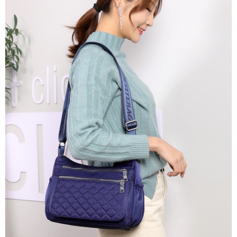 [COD] Tas Selempang Wanita Casual Bahan Nilon Anti Air Model Import Chibao CB20441 DB11277