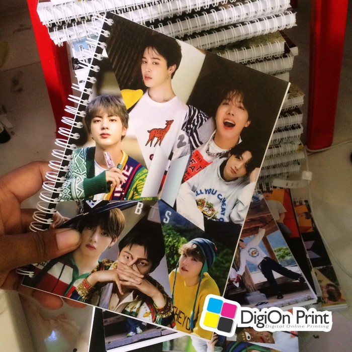 notebook / buku / notes anime / korea custom gambar bebas full colour