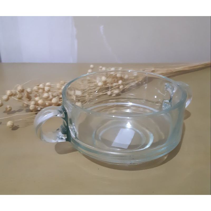 MANGKOK KACA GAGANG LUCU/MANGKOK KACA MURAH/GELAS BUBUR/MANGKOK BUBUR/BOWL/GELAS UNIK