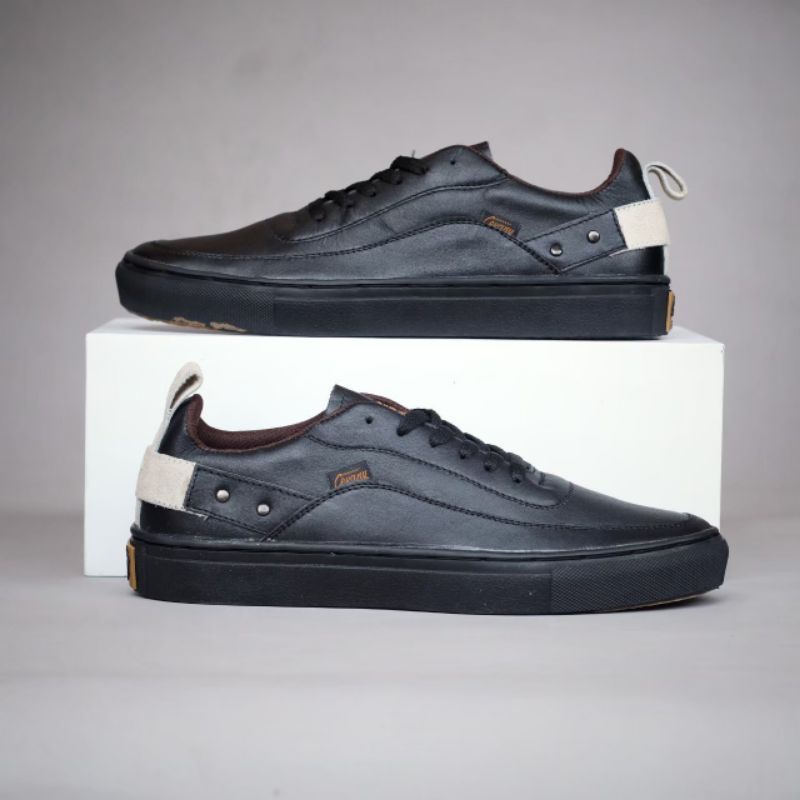 WOLF x CYRE| TERBARU !!! 100% KULIT ASLI SNEAKERS PRIA KASUAL SPORTY CEVANY DANTE COKLAT ORIGINAL a