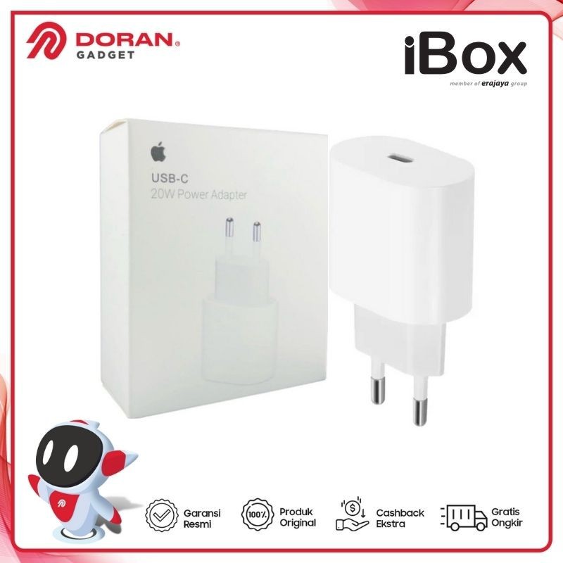 Adaptor Charger | Kepala Charger Apple 20 Watt - Garansi