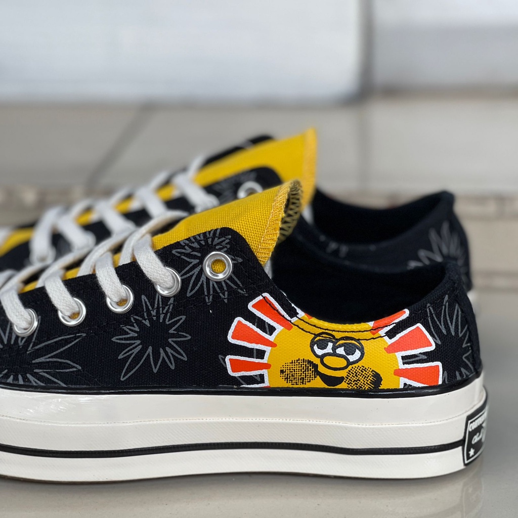 Converse Chuck Taylor 1970s Ox Sunny Floral Black Amarillo CT 70 CT 70s