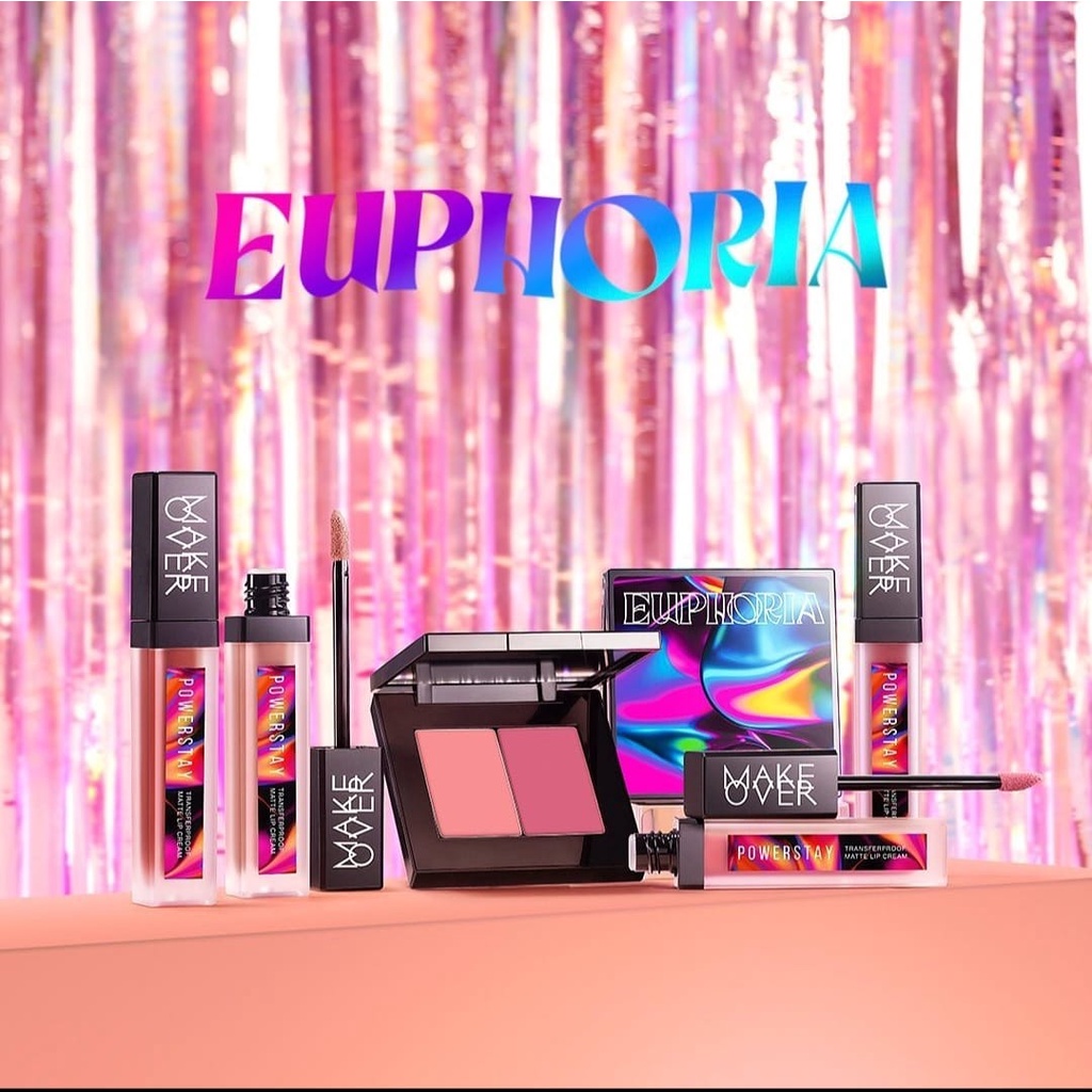 `ღ´ PHINKL `ღ´ Make Over Euphoria SERIES LIP CREAM &amp; SUEDE BLUSH NEW perona pipi premium kelas sultan