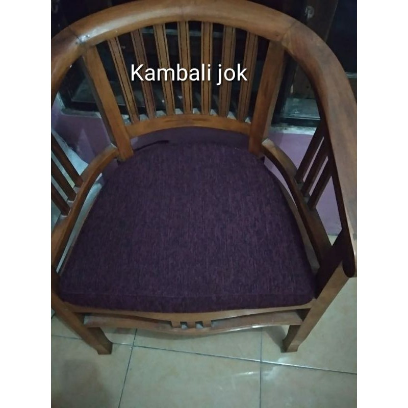 SARUNG + ISI BUSA UNTUK JOK DUDUKAN BANTALAN KURSI BETAWI ,, HARGA 1 PCS tebal 5cm.