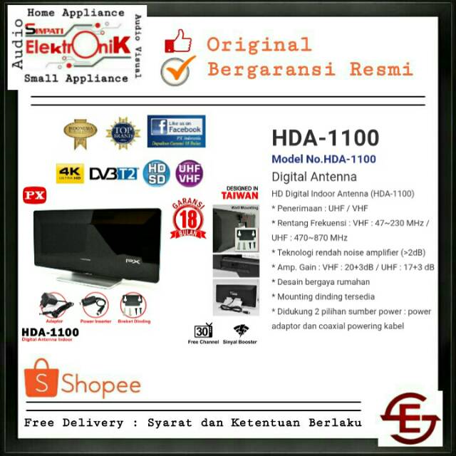 PX ANTENA HDA1100 ANTENA DIGITAL