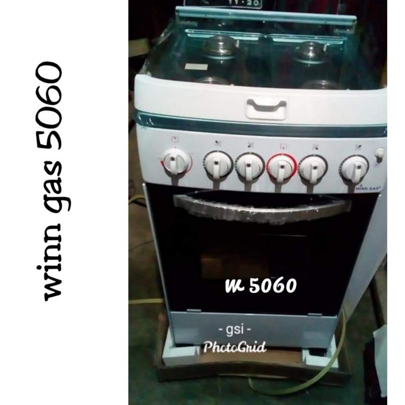 winn 5060 Kompor Gas Free Standing 4 Tungku dengan Oven