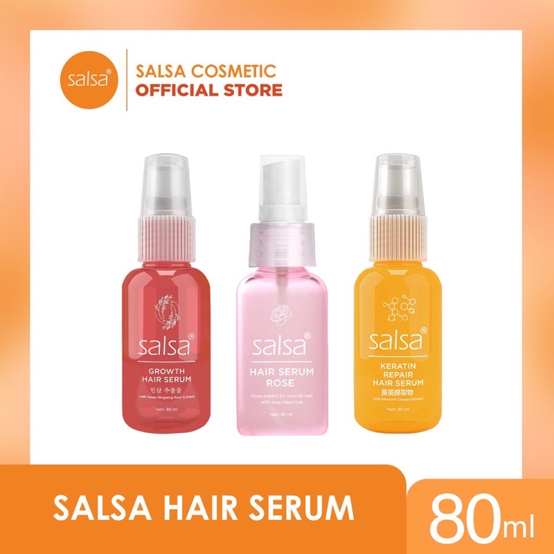 SALSA HAIR SERUM ROSE GROWTH PARFUME RAMBUT SPRAY 80 ML