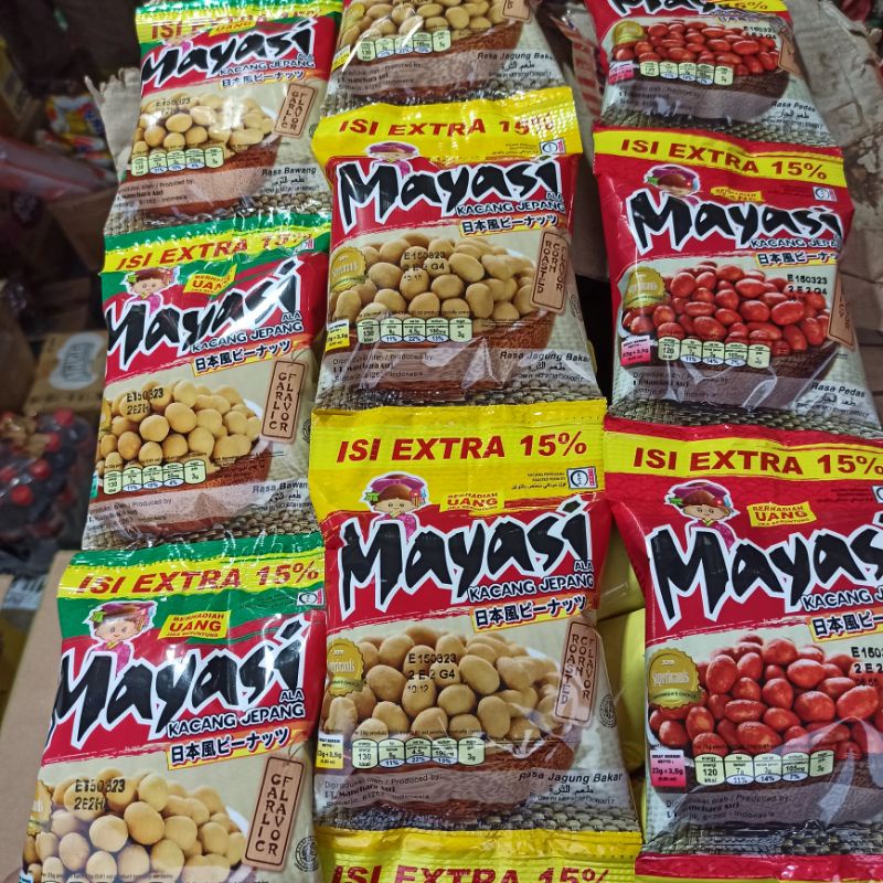 Jual Kacang Mayasi Rasa Pedas Bawang Jagung Bakar Shopee Indonesia