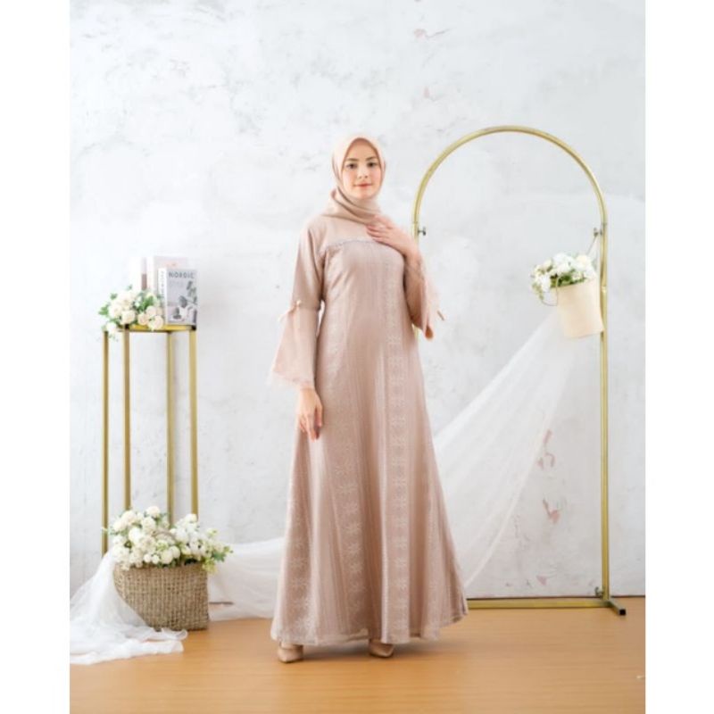 Produk original butik gamis terbaru//gamis pesta//gamis lebaran