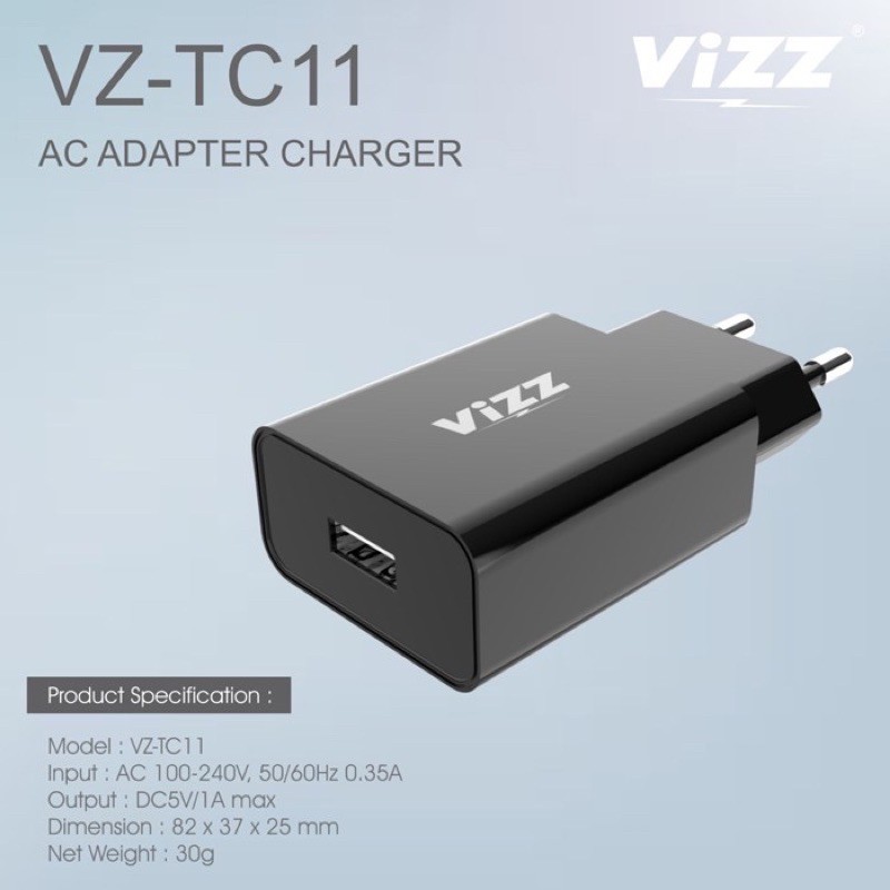 PROMO ADAPTER CHARGER VIZZ VZ-TC11 Travel Charger ORIGINAL