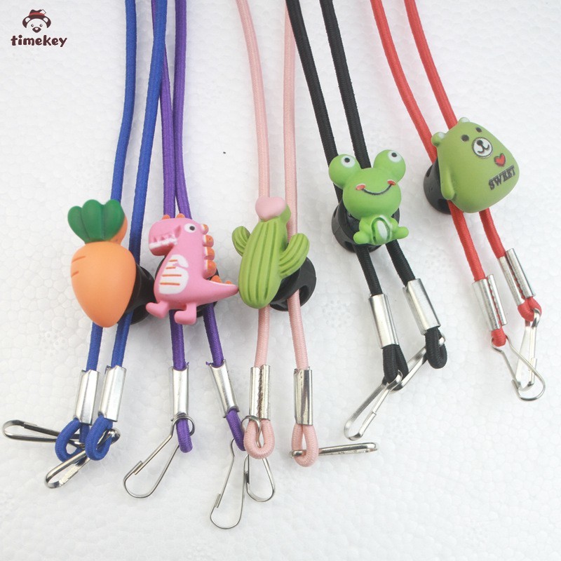 Tali Lanyard Penggantung Masker Mulut di Leher Portable Adjustable Model Kartun untuk Segala Usia