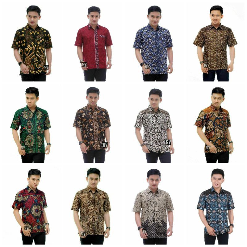 BAJU BATIK PRIA ABADI BATIK KEMEJA BATIK PRIA LENGAN PENDEK TERVIRAL DI SHOPEE