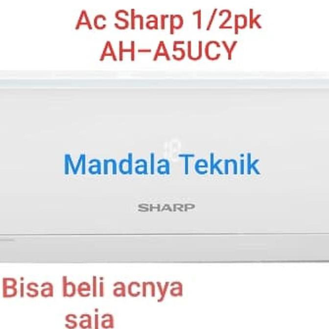 Ac Sharp 1/2pk AH-A5UCY/ 5UCY R 32 Turbo cool promo diskon termurah - Putih EKONOMIS