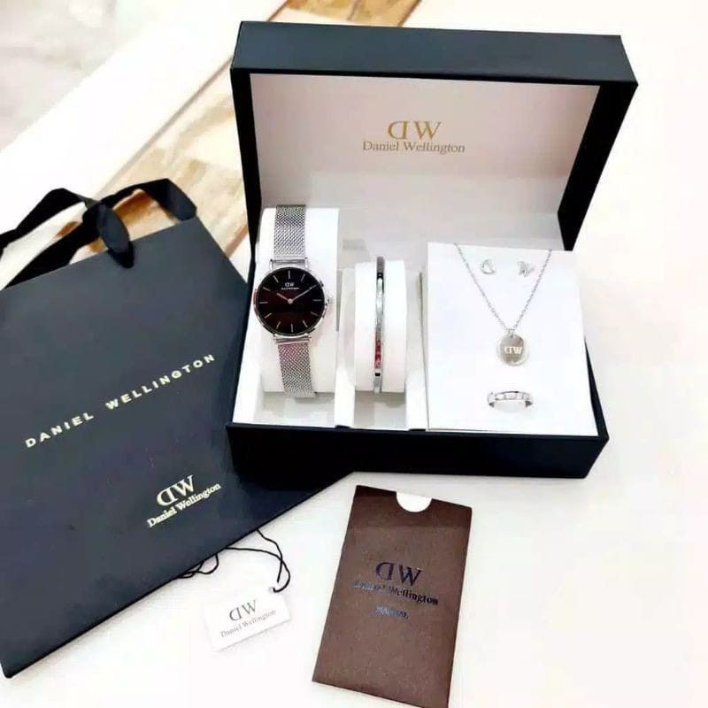 Jam Tangan Fashion Wanita Fulset Dw Rantai Pasir Premium