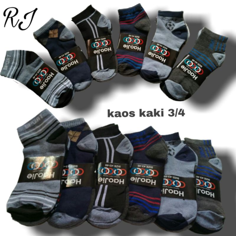Kaos Kaki Mata Kaki Motif Cowok/Kaos Kaki Mata Kaki Motif Cewek Isi 12 Pasang