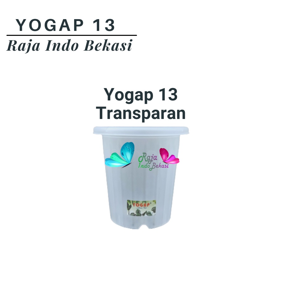 LUSINAN Pot Yogap 13 Putih Transparan Bening Merah Bata Isi 12 pcs Pot Yogap 10 13 15 17 18 19 25 Pot Yogap Bening LUSINAN POT YOGAP MURAH