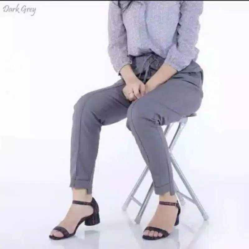 Pakaian Bawahan Basic Baggy Pants Celana Kerja Wanita Kantor Kekinia Terlaris Termurah