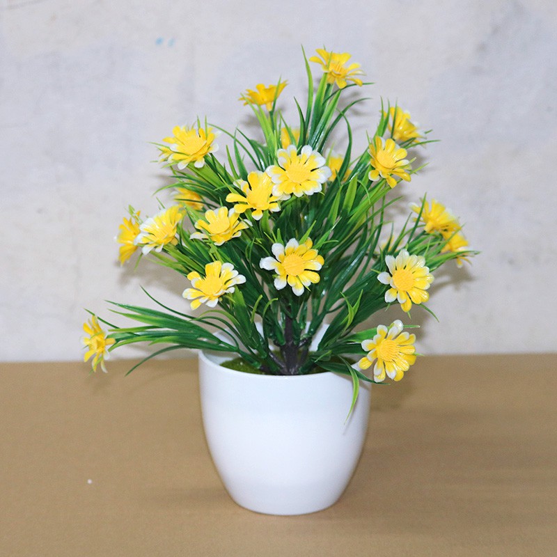 MARKAS PT32 Pot Tanaman Hias Bunga Hias Plastik Pot Bongsai Artificial Flower Decoration