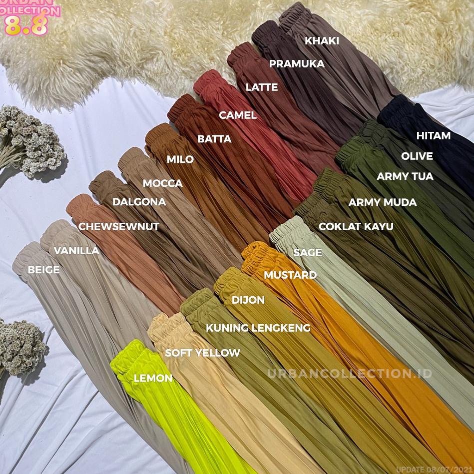 Sambut promo ROK PLISKET PREMIUM 100% / EKSLUSIF 40+ WARNA ...